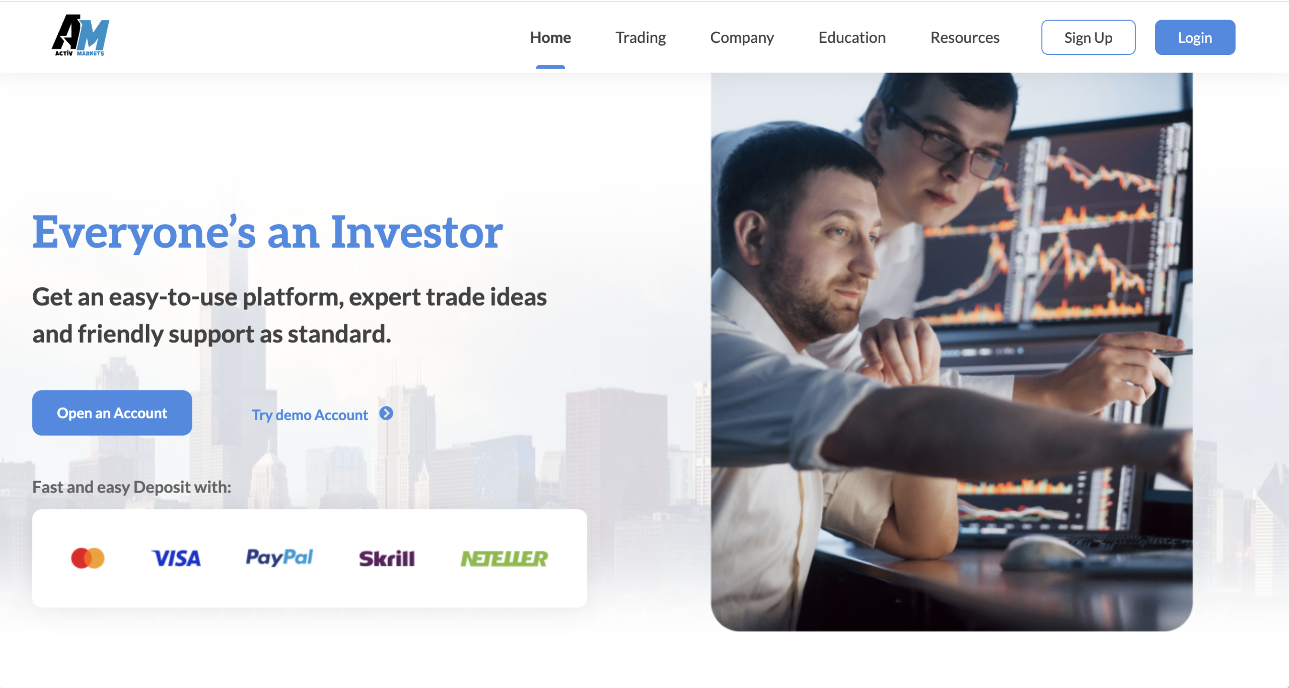 Activ Markets investment platform review.