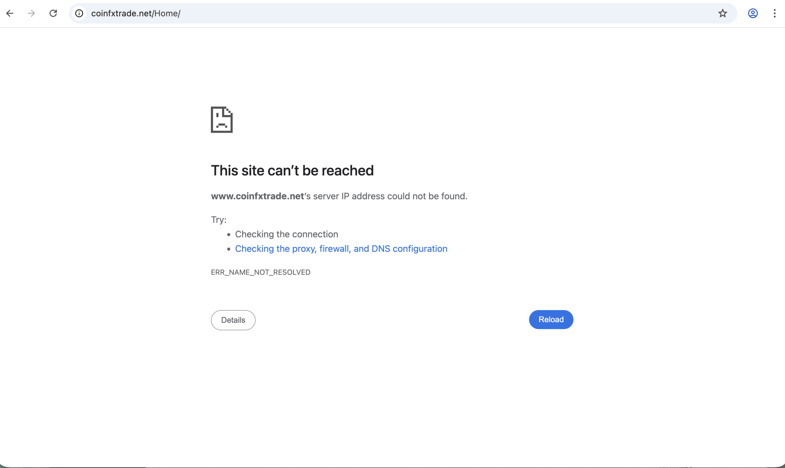 Warning: Coinfxtrade.net Review