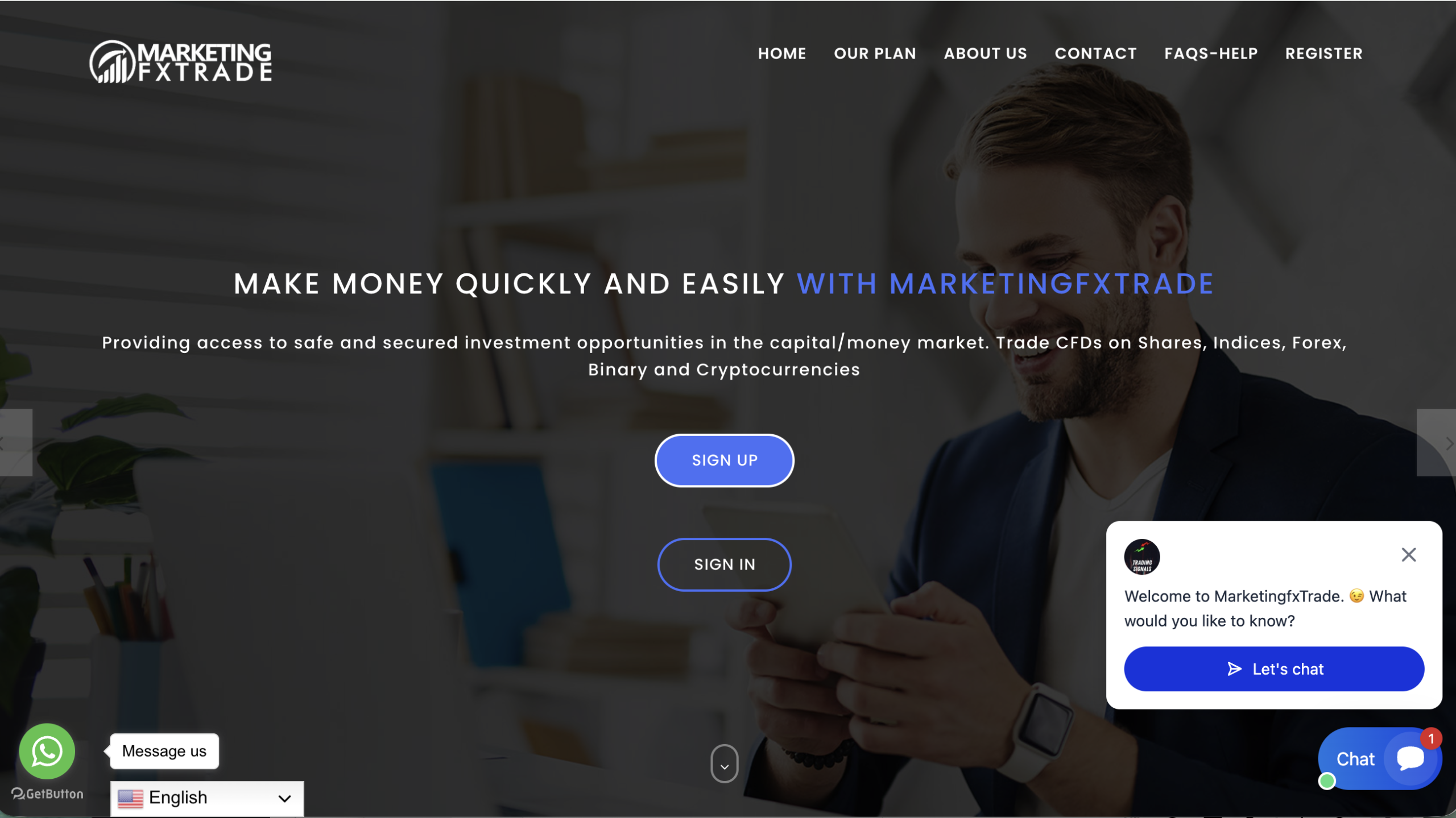 MarketingFxTrade MarketingFxTrade platform overview