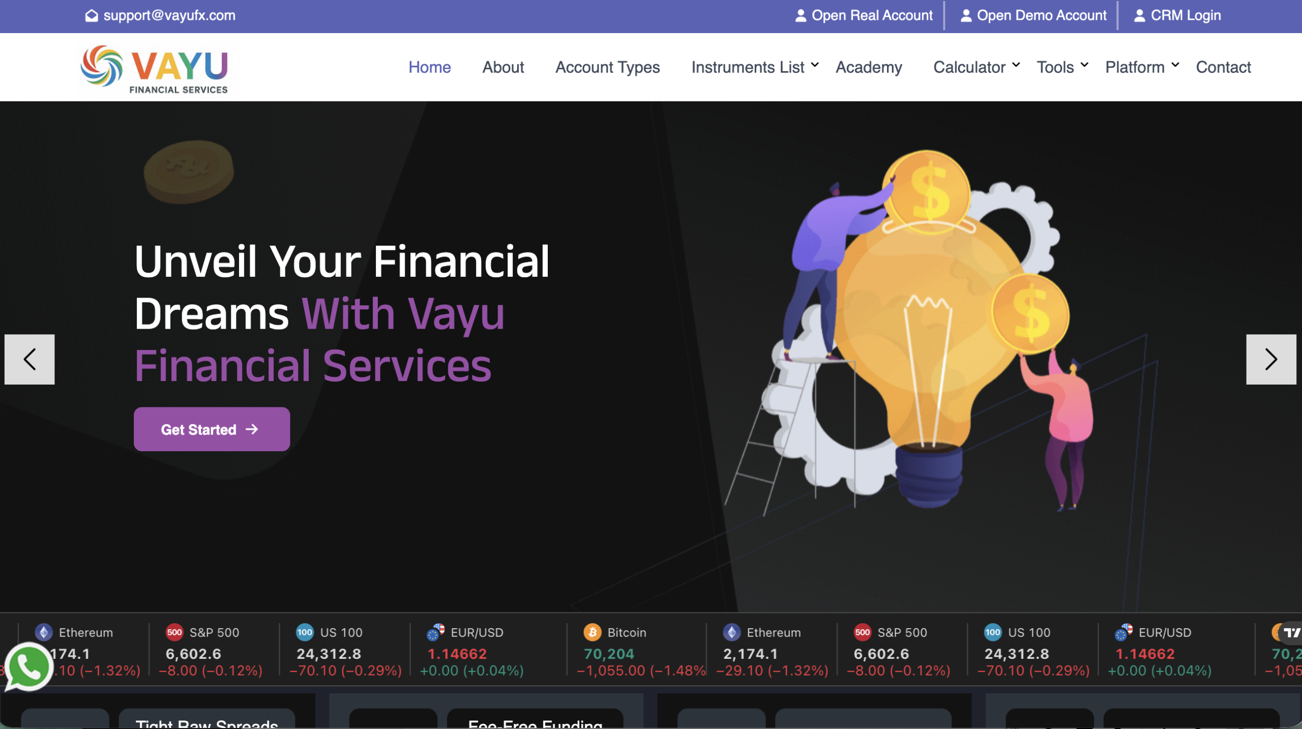 Overview of the VayuFX trading platform.