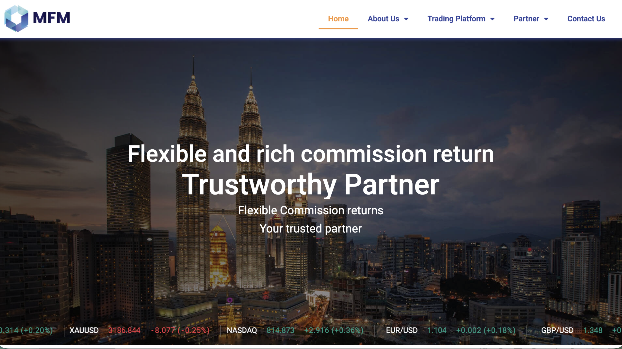 MFMGRP platform warning sign.