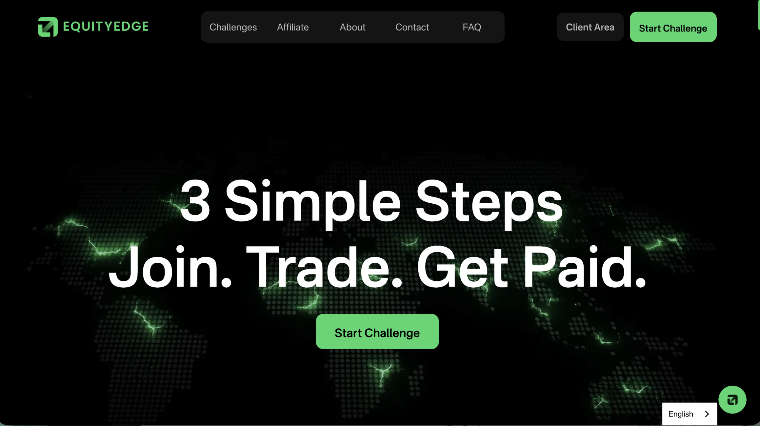 EquityEdge platform warning sign.