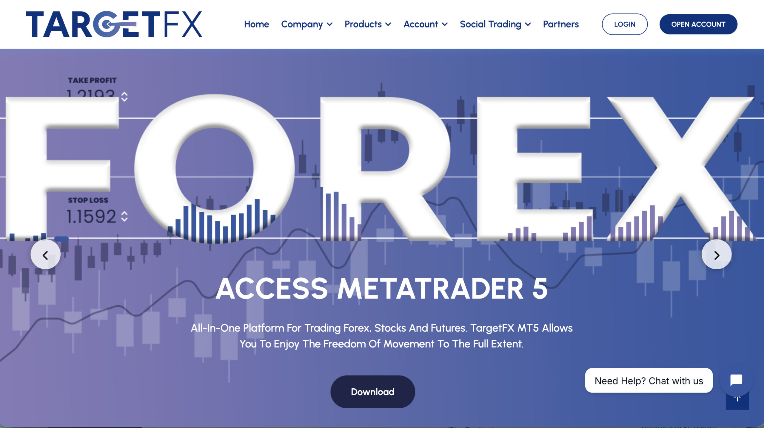 TargetFX platform warning sign