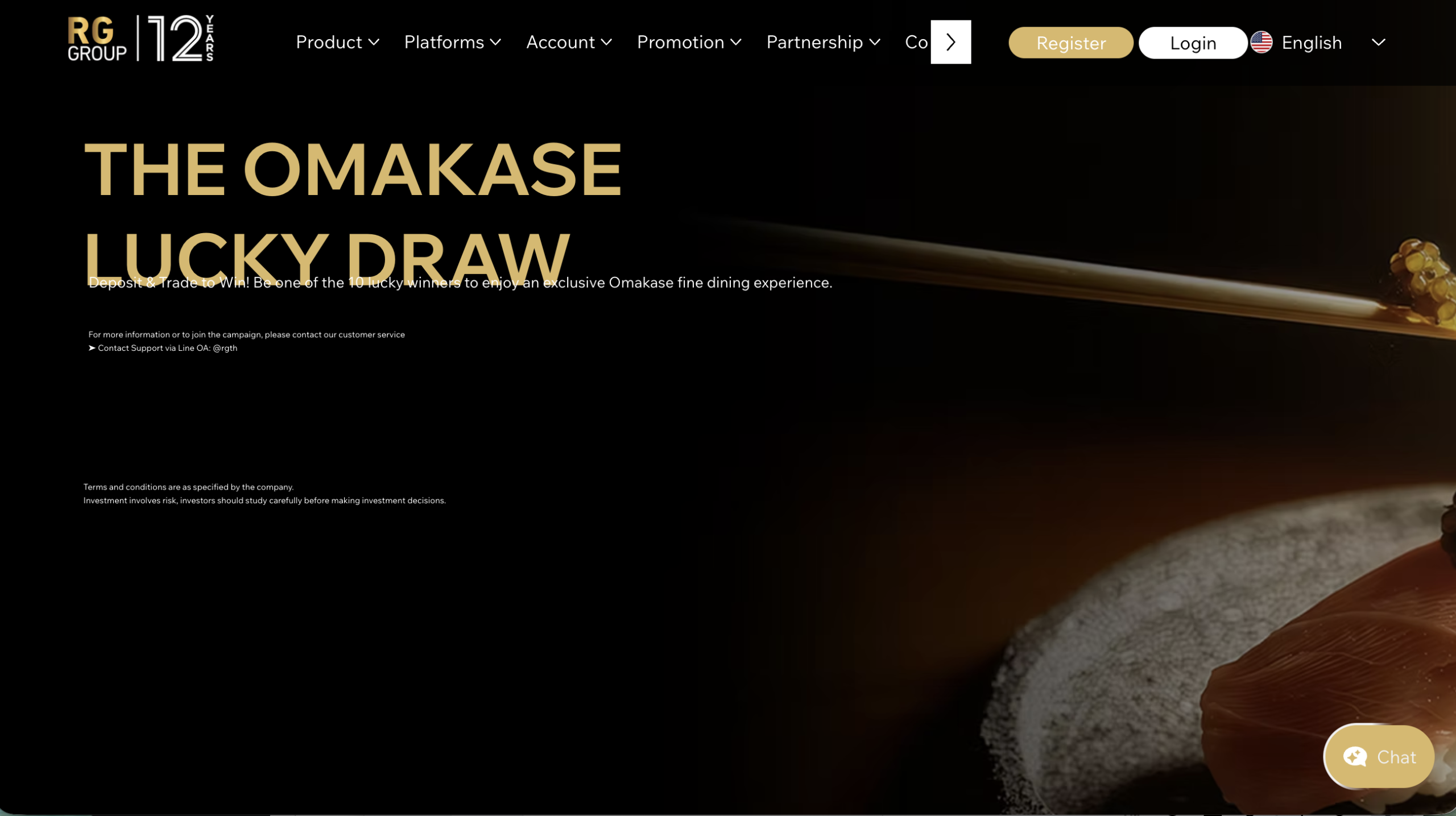 RichGoldFX platform warning sign.