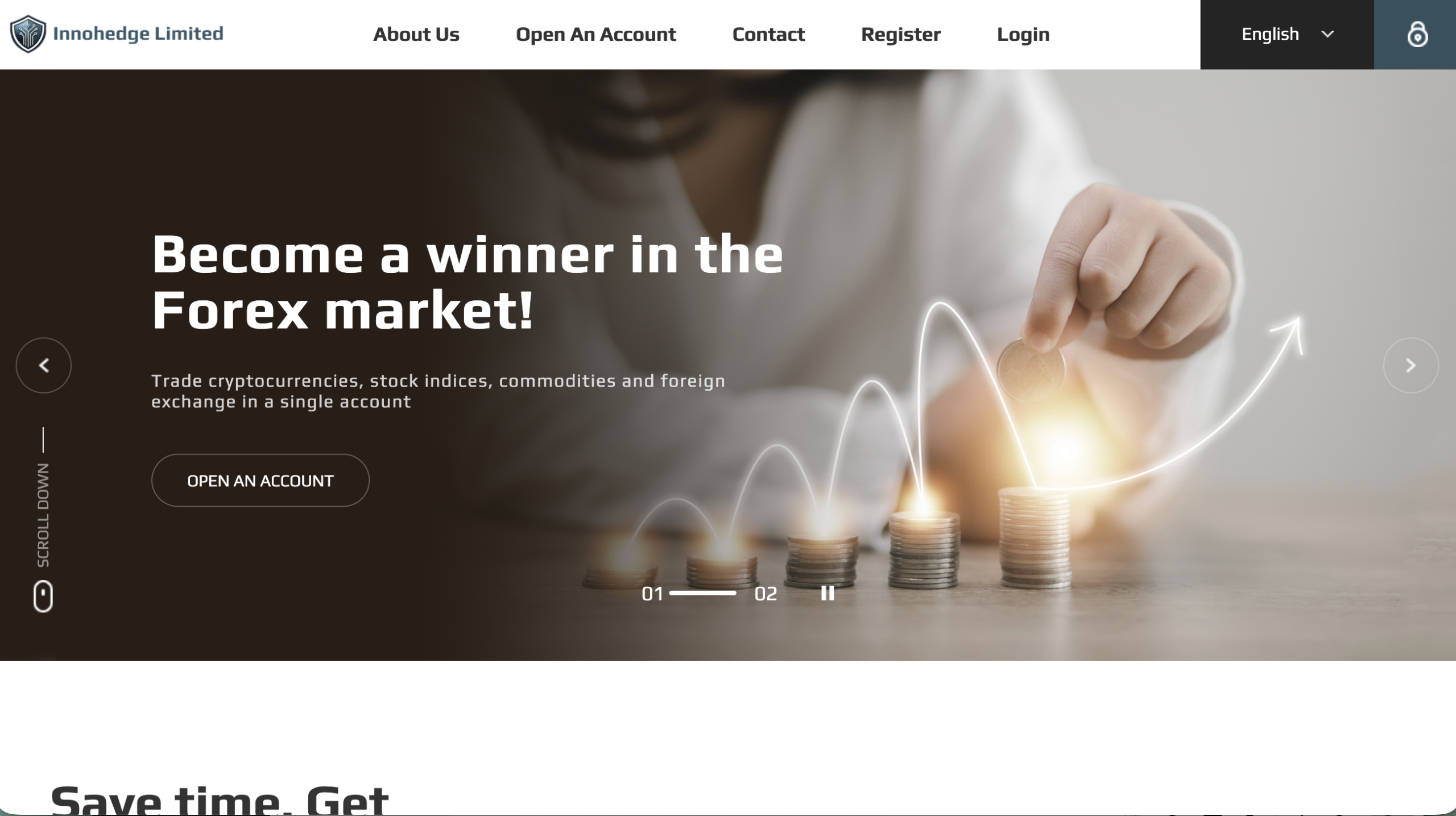 Innohed platform warning sign.