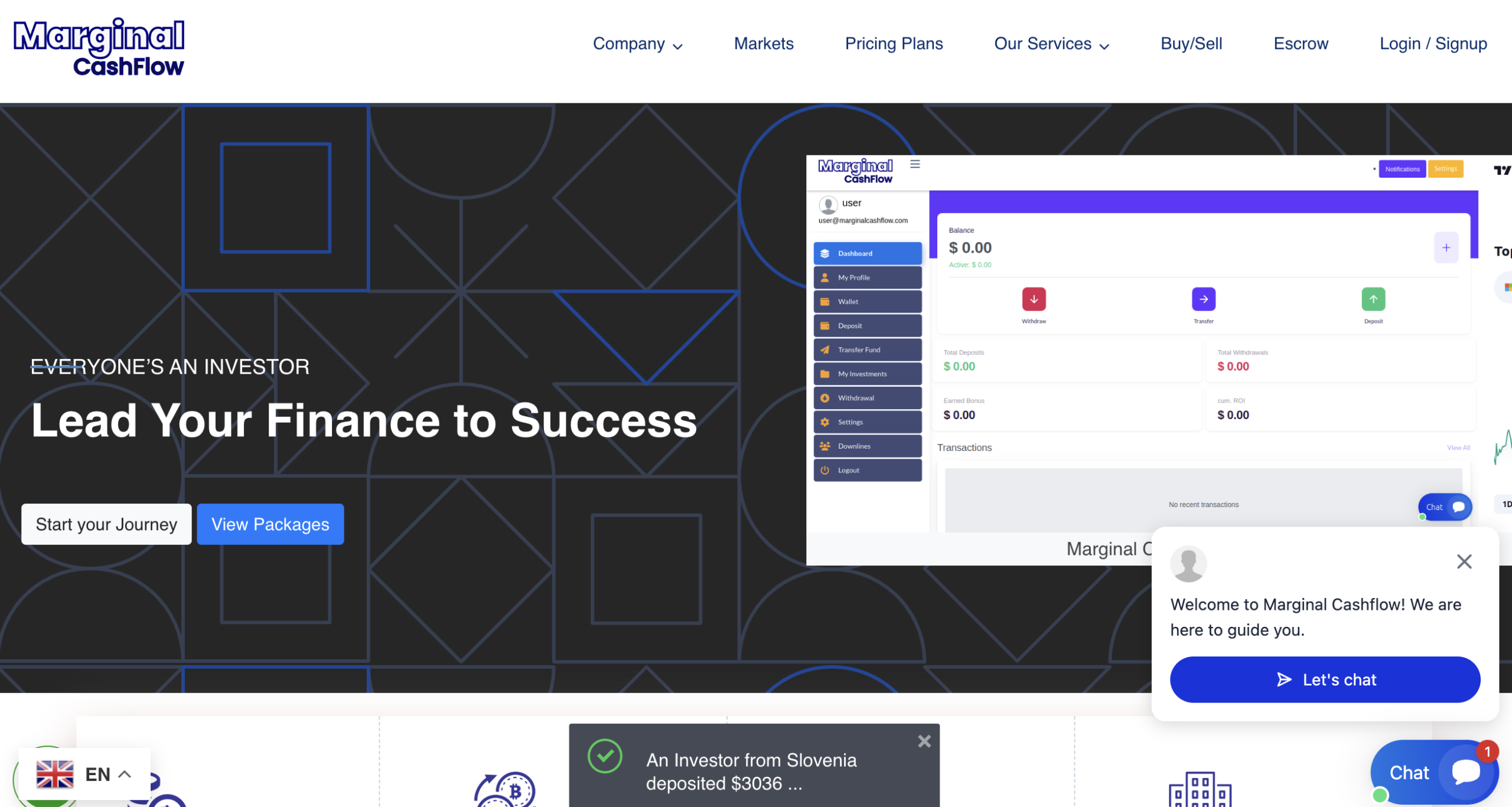 Marginalcashflow.com overview.