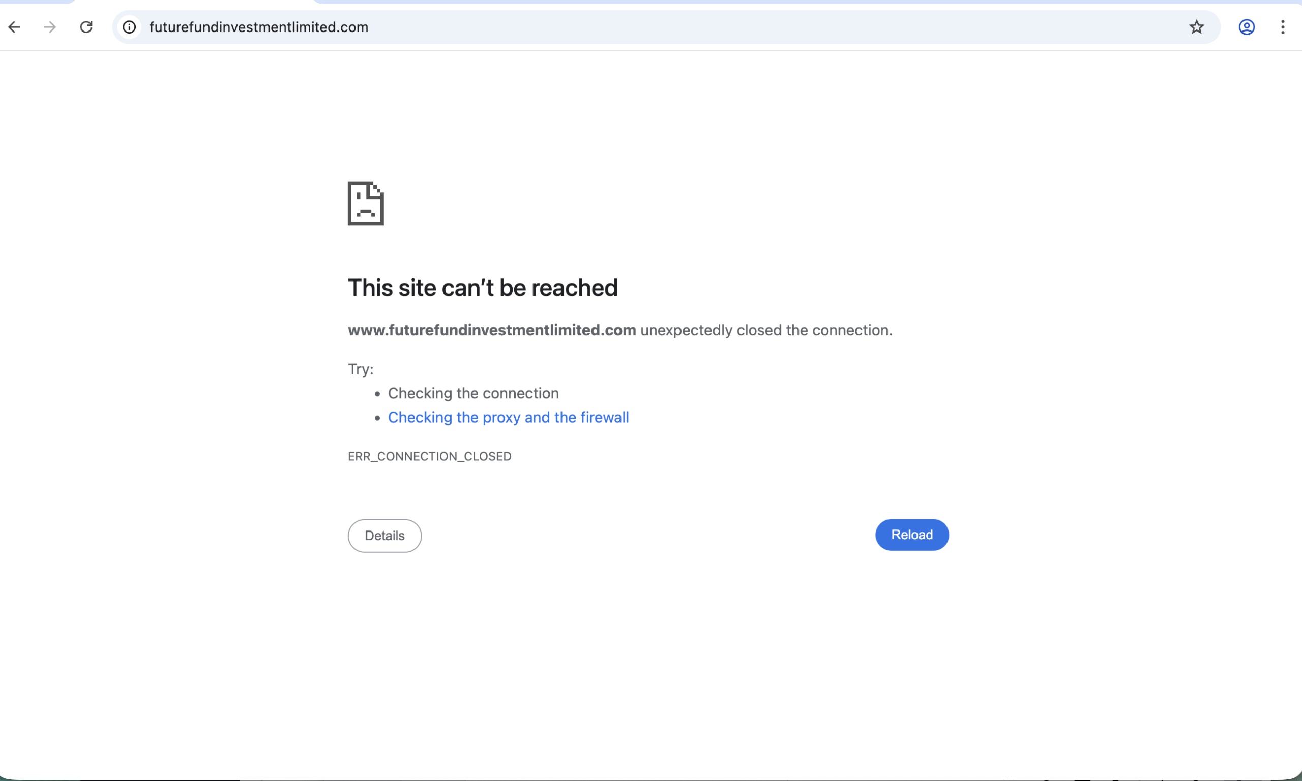 Caution: Review of Future Fund Investment.