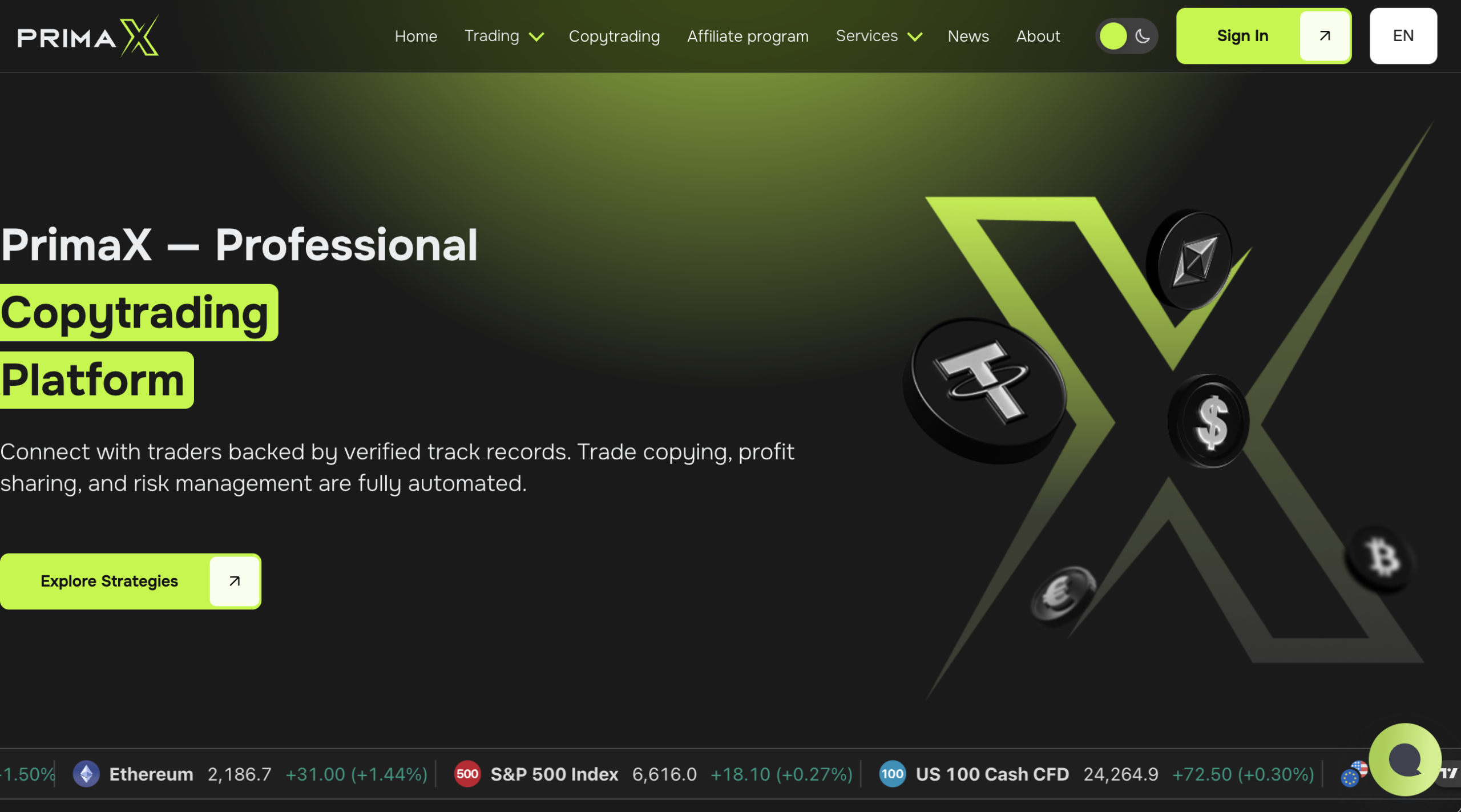 Warning about Primax Broker's risks.