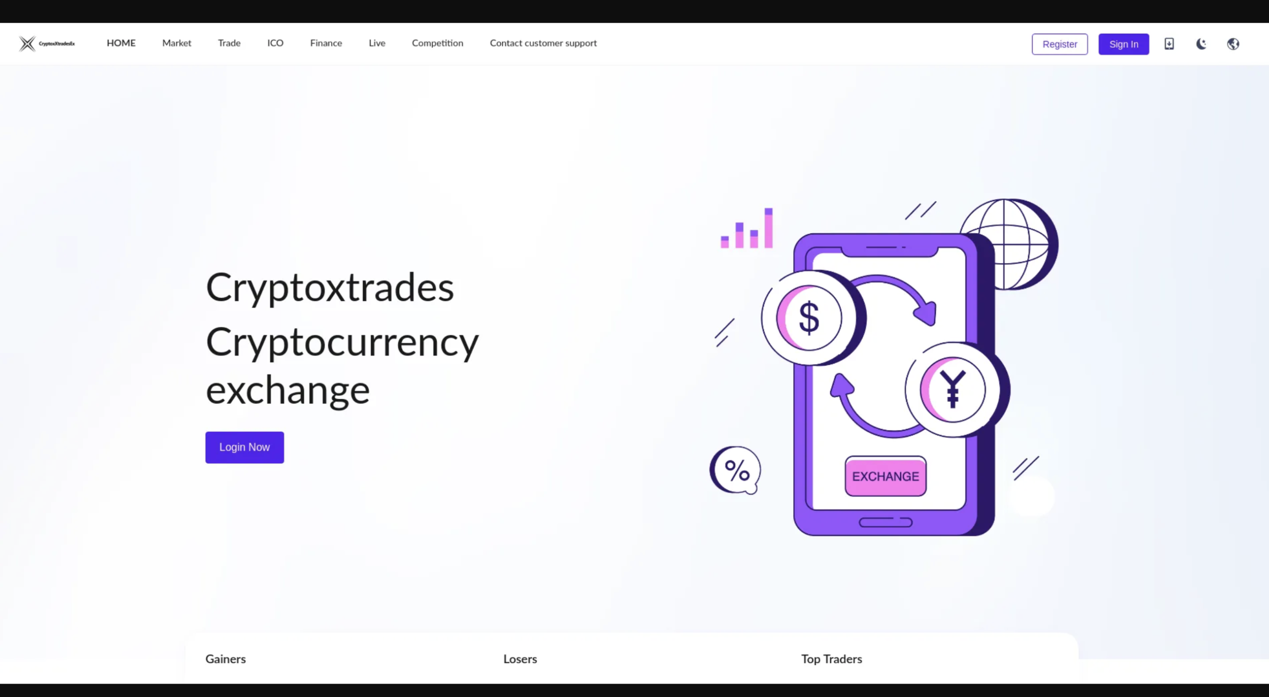 Overview of cryptoxtrades.com features and review.