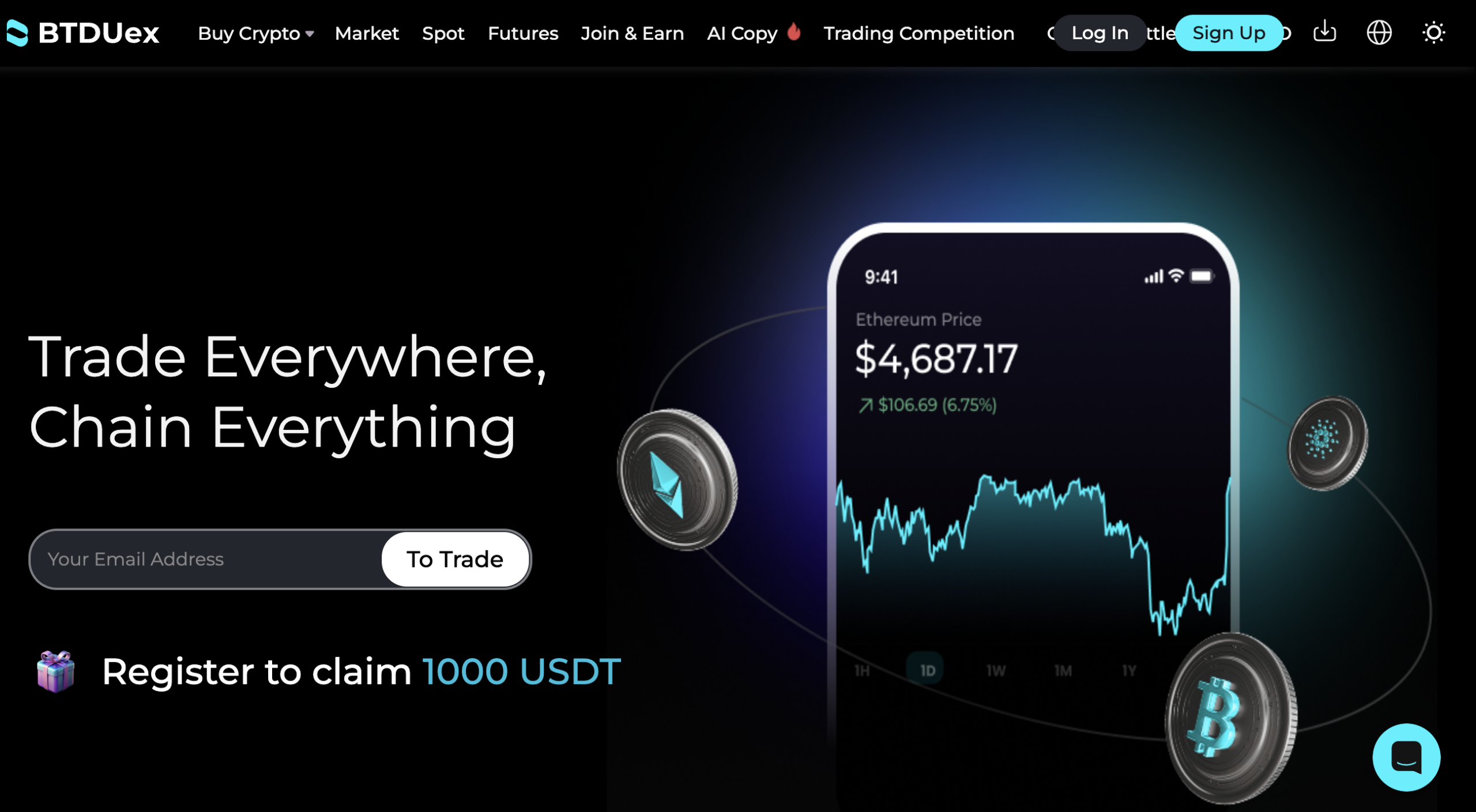 BTDUEX.com platform overview image
