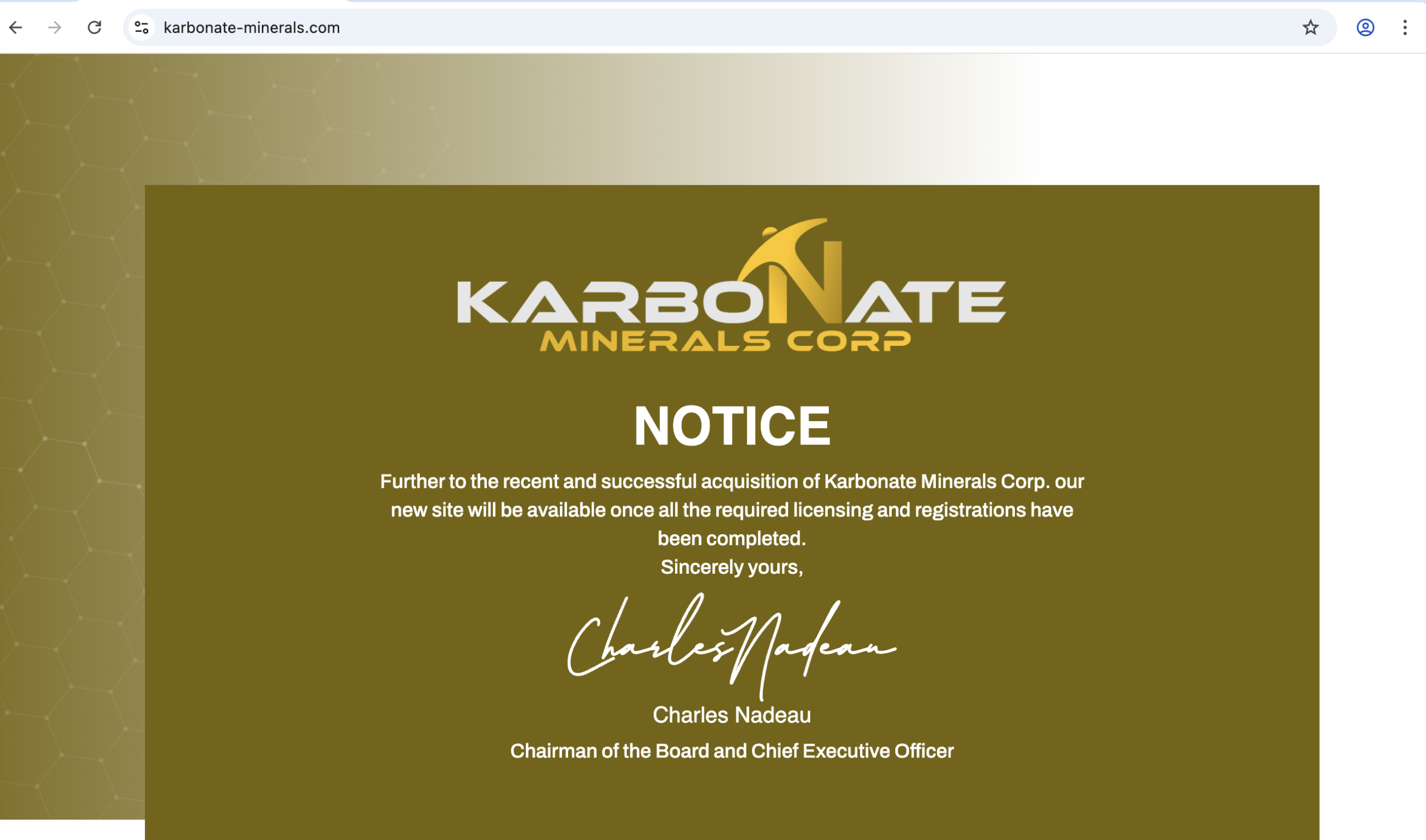 Karbonate-Minerals platform overview