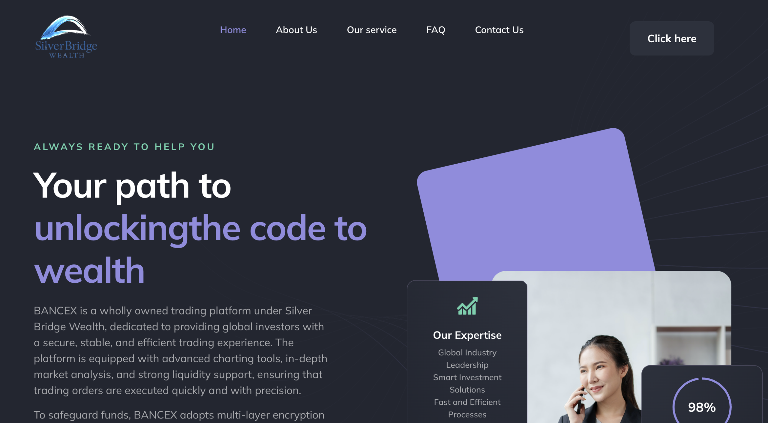 Review of SilverBridge Wealth and its investment model.