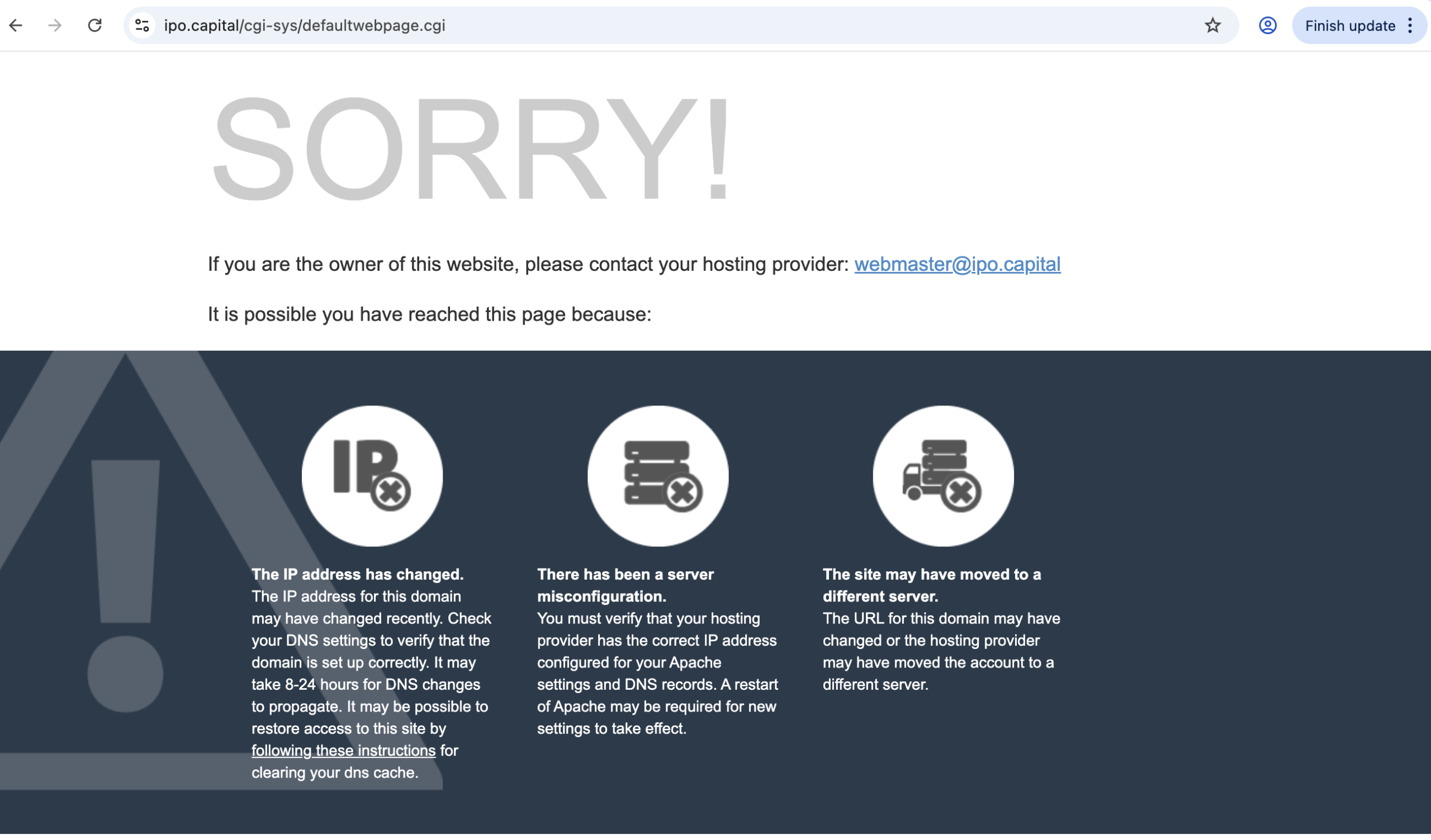 IPO.Capital website homepage screenshot