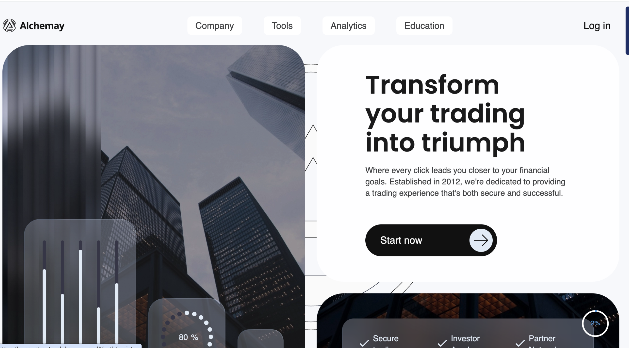 Alchemay.net website homepage screenshot