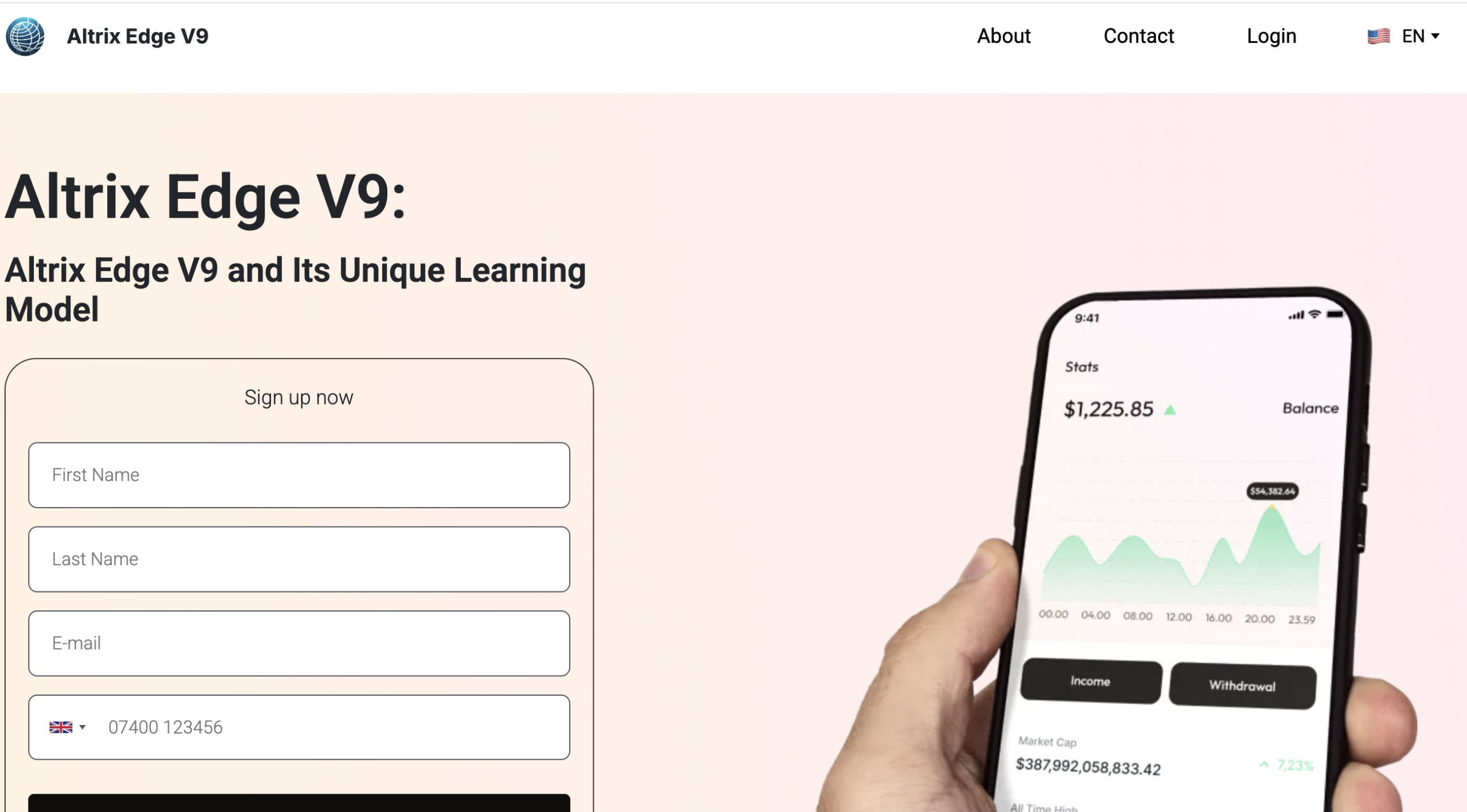 Altrix-Edge.org website homepage screenshot