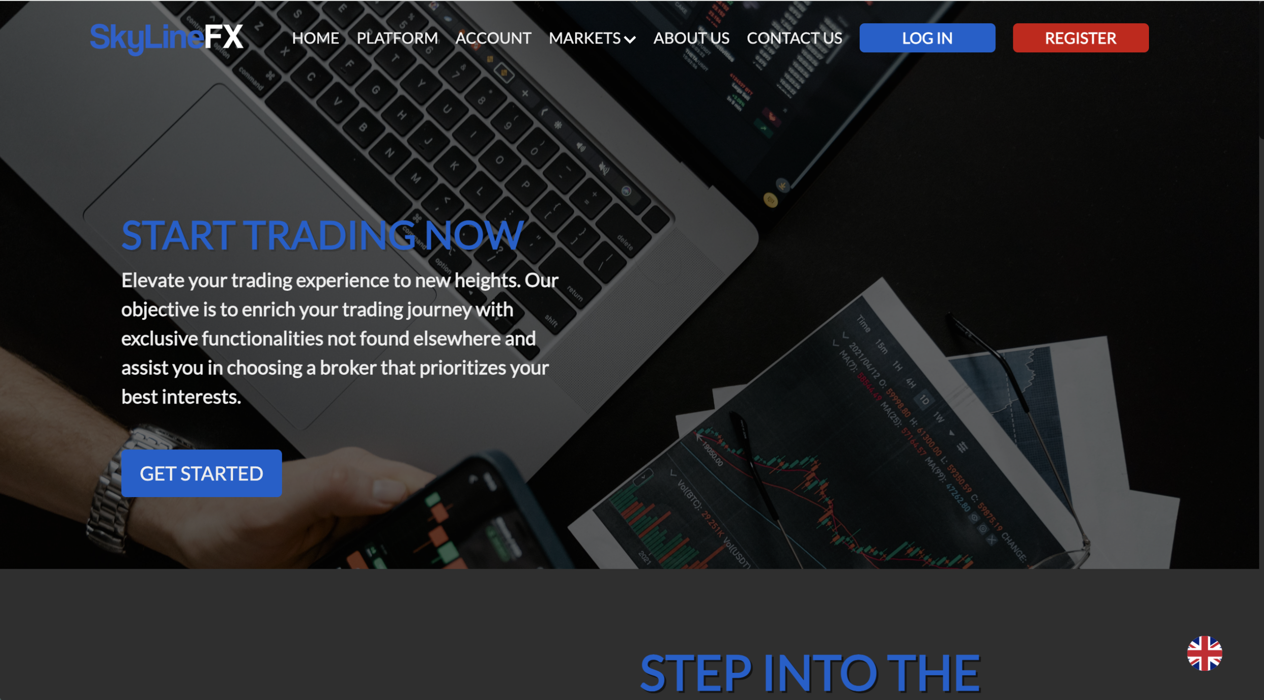 Image illustrating a caution symbol related to online trading, emphasizing the need for careful research and awareness before using SkylineFX.co.