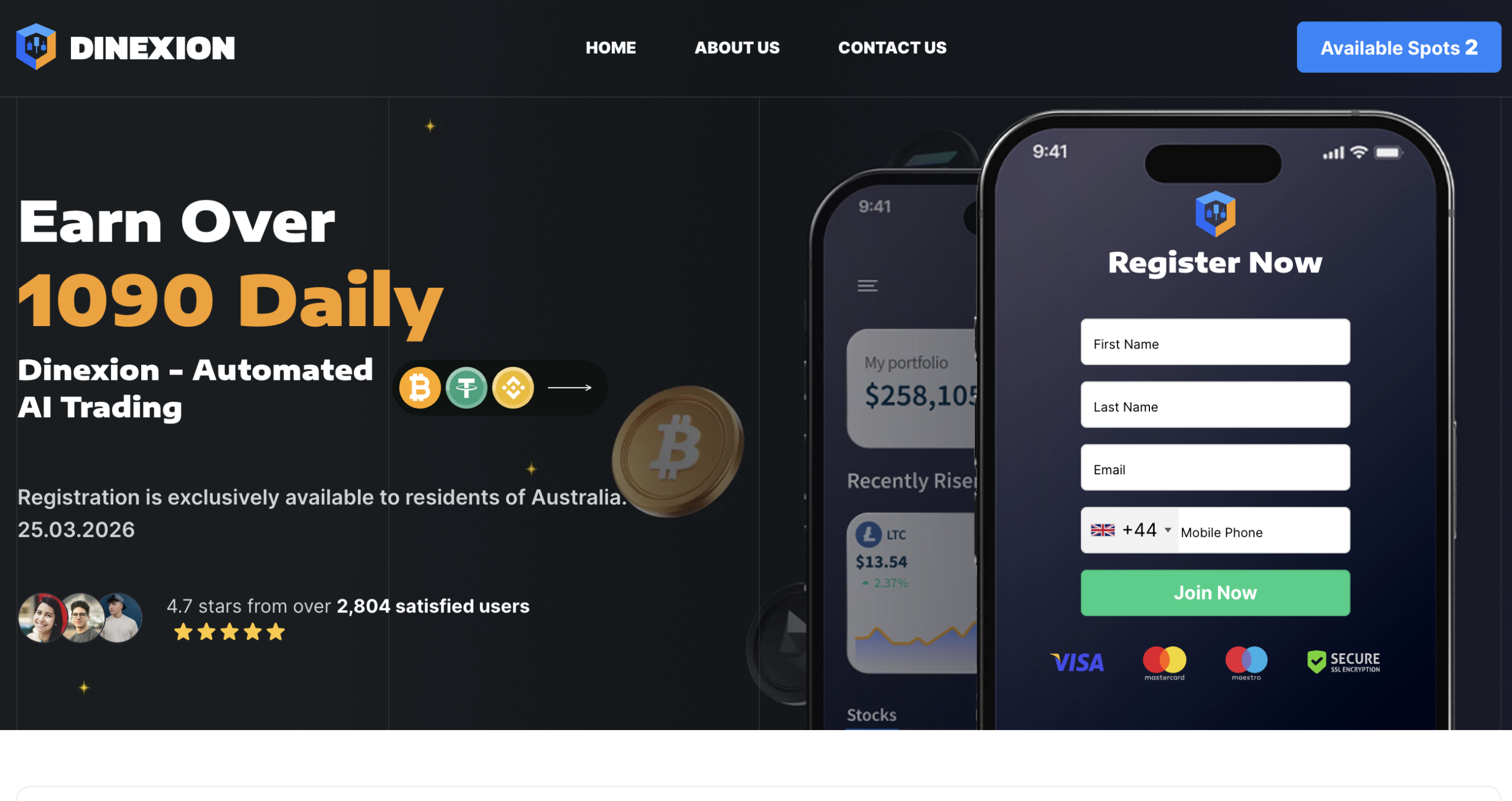 Illustration of a caution sign over the dinexion-official.org logo, symbolizing warnings and alerts about potential online trading pitfalls.