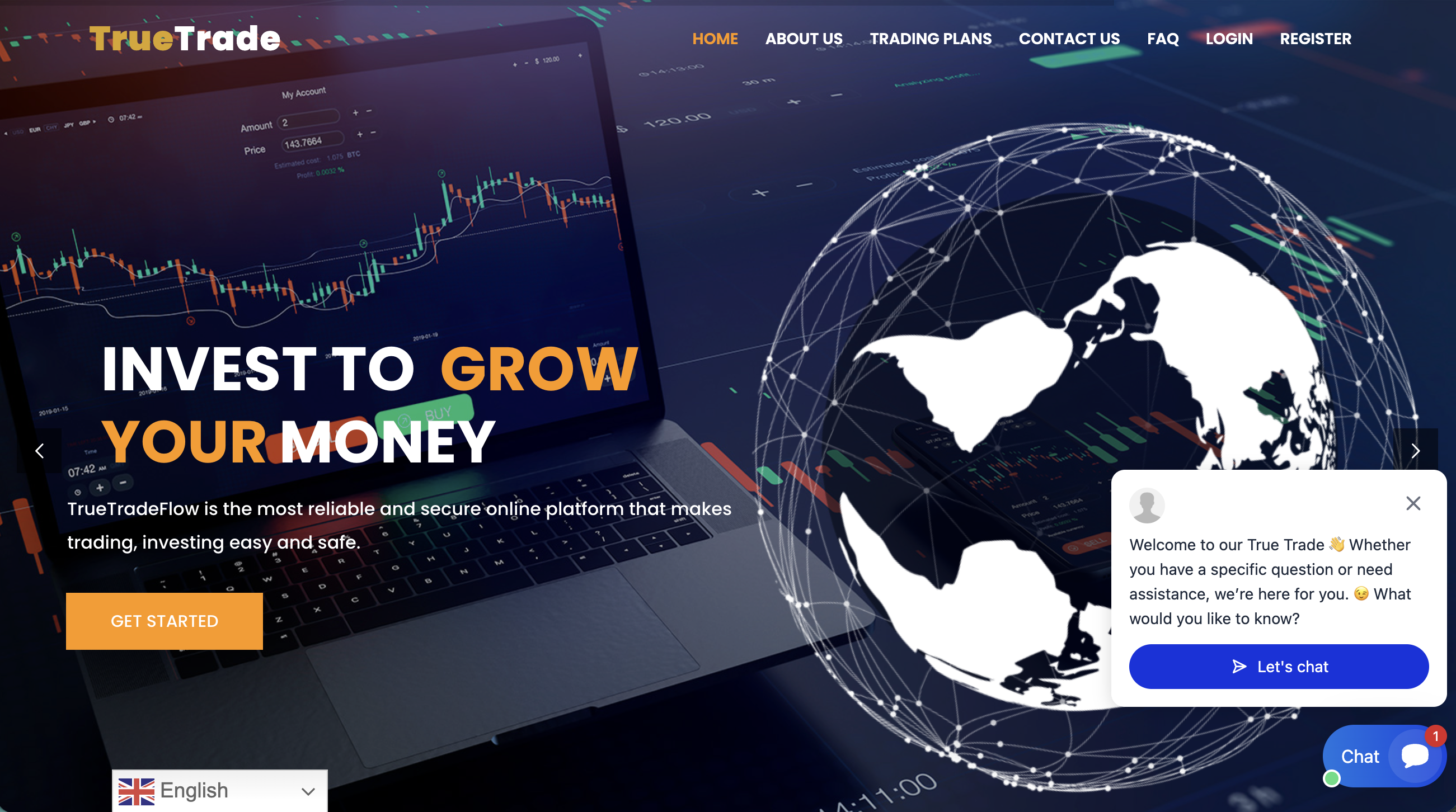 Image of a warning sign representing online trading risks, highlighting the need for caution when using platforms like TrueTradeFlow.