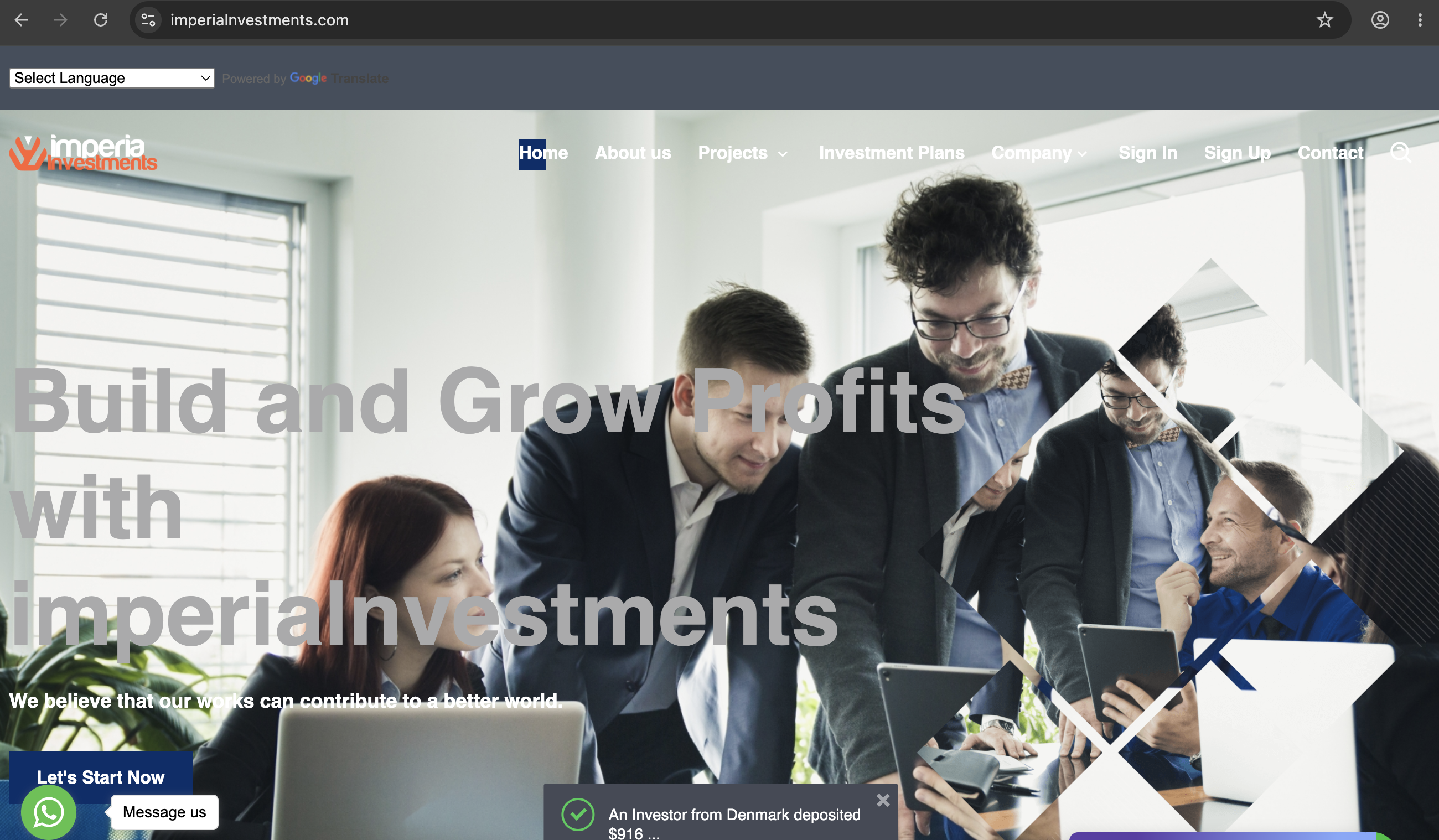Imperial Investments Imperial Investments platform overview with user experience highlights and cautionary insights for potential investors.