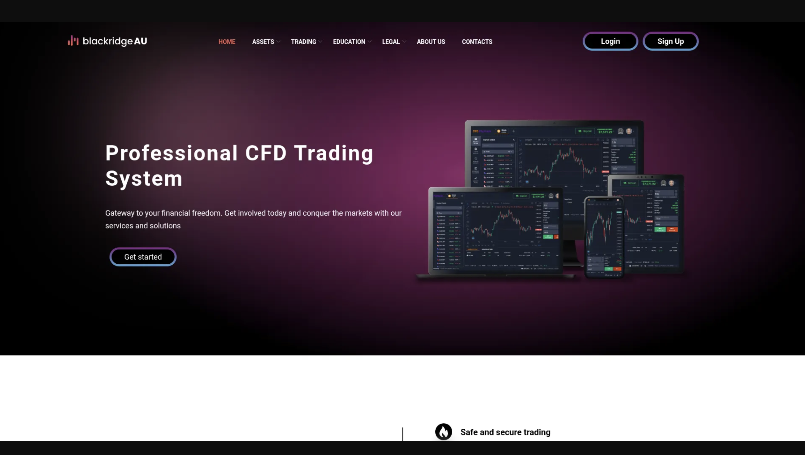 BlackRidgeAu.com Fraudulent CFD trading platform BlackRidgeAu.com with fake regulation and blocked withdrawals