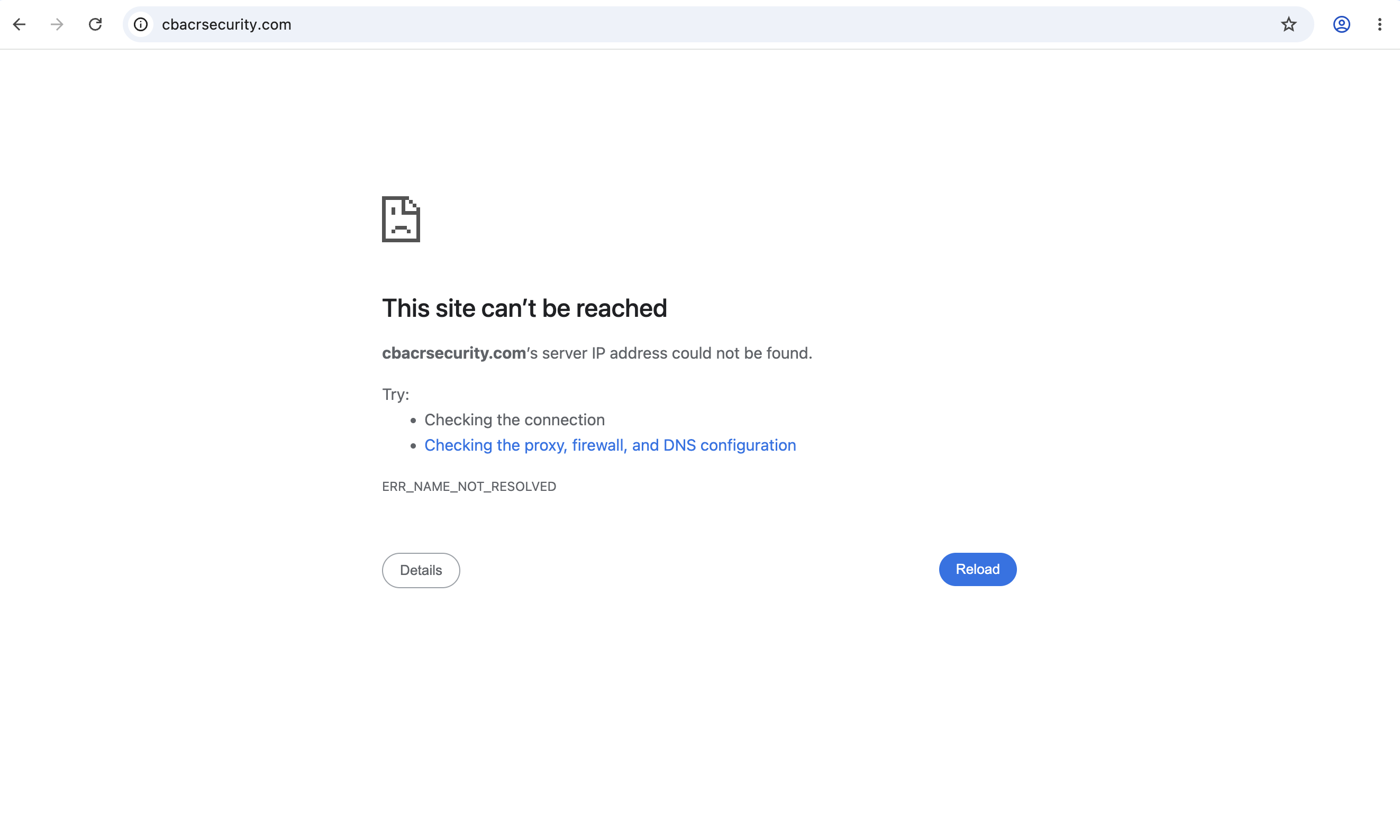 Fraudulent website cbacrsecurity.com impersonating National Australia Bank to deceive users