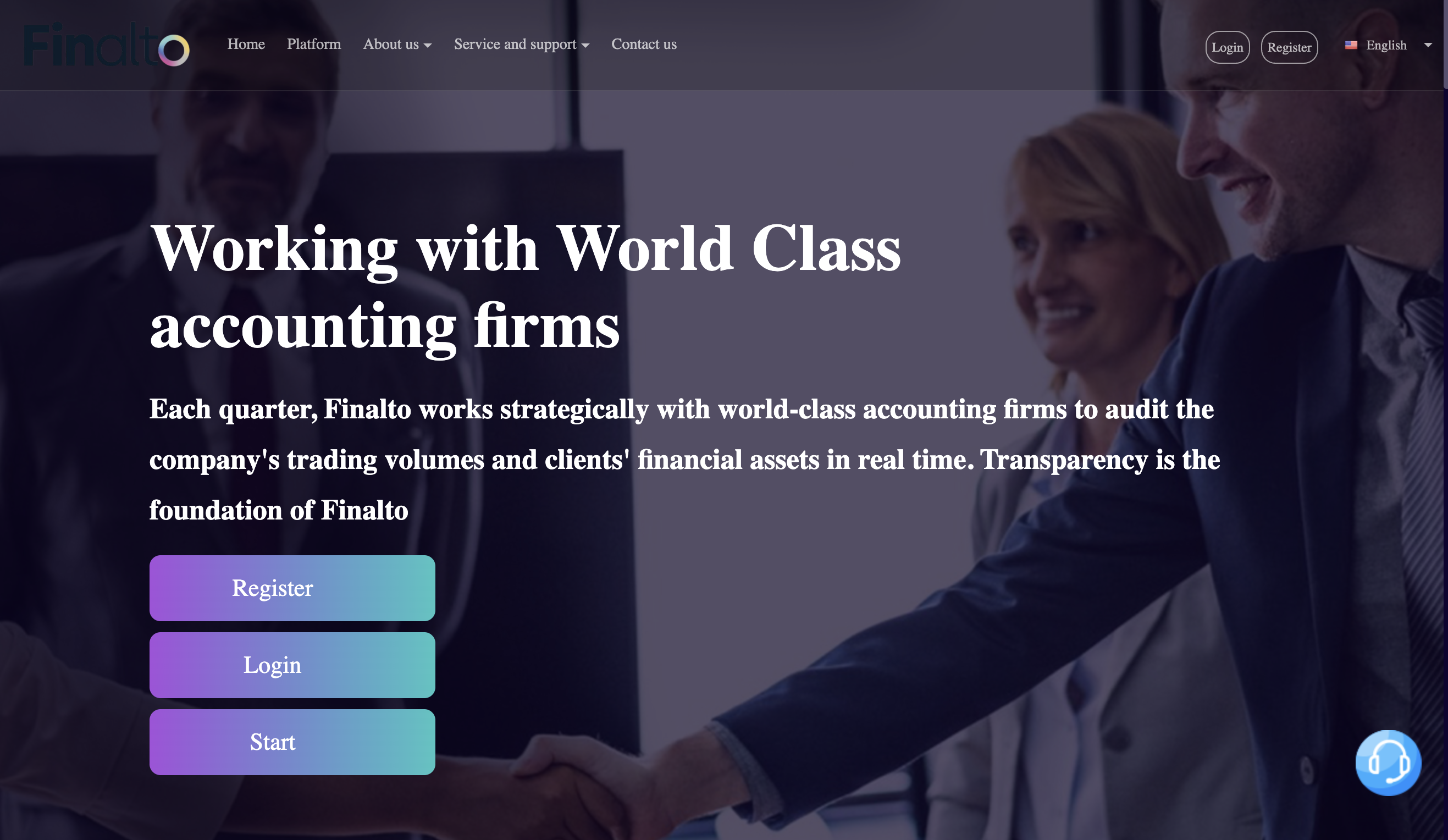 FinalToEure.com FinalToEure.com homepage with login and signup buttons.