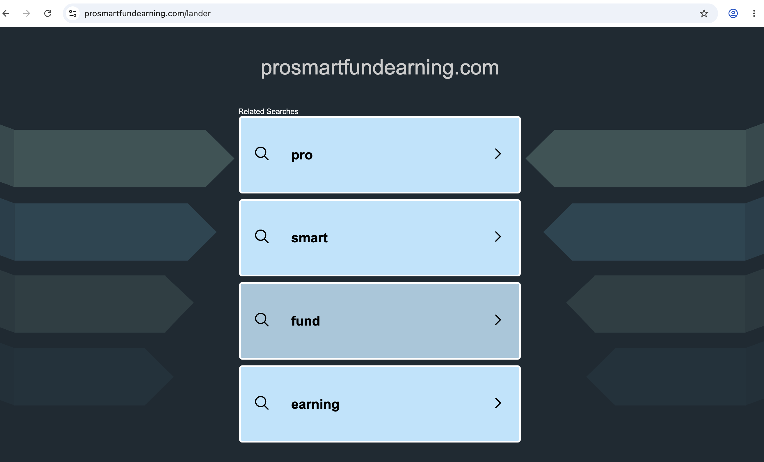 Unregistered investment platform ProSmartFundEarning.com with warning signs and red flags