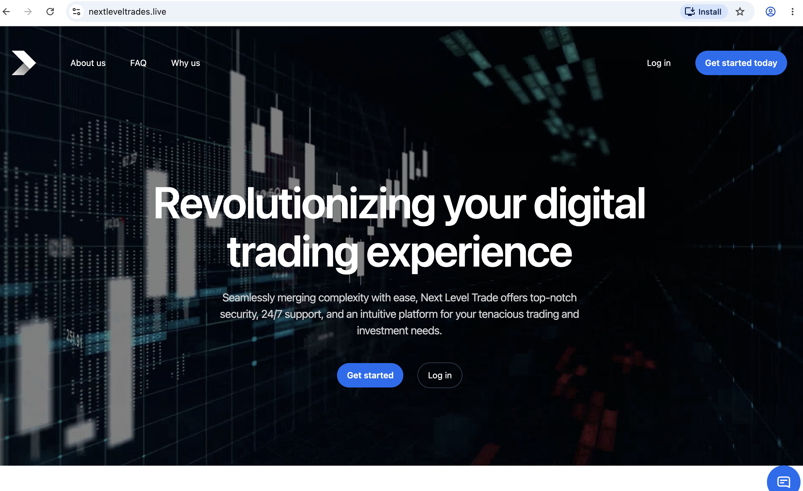 Unregistered trading platform NextLevelTrades.live with warning signs and red flags highlighted.