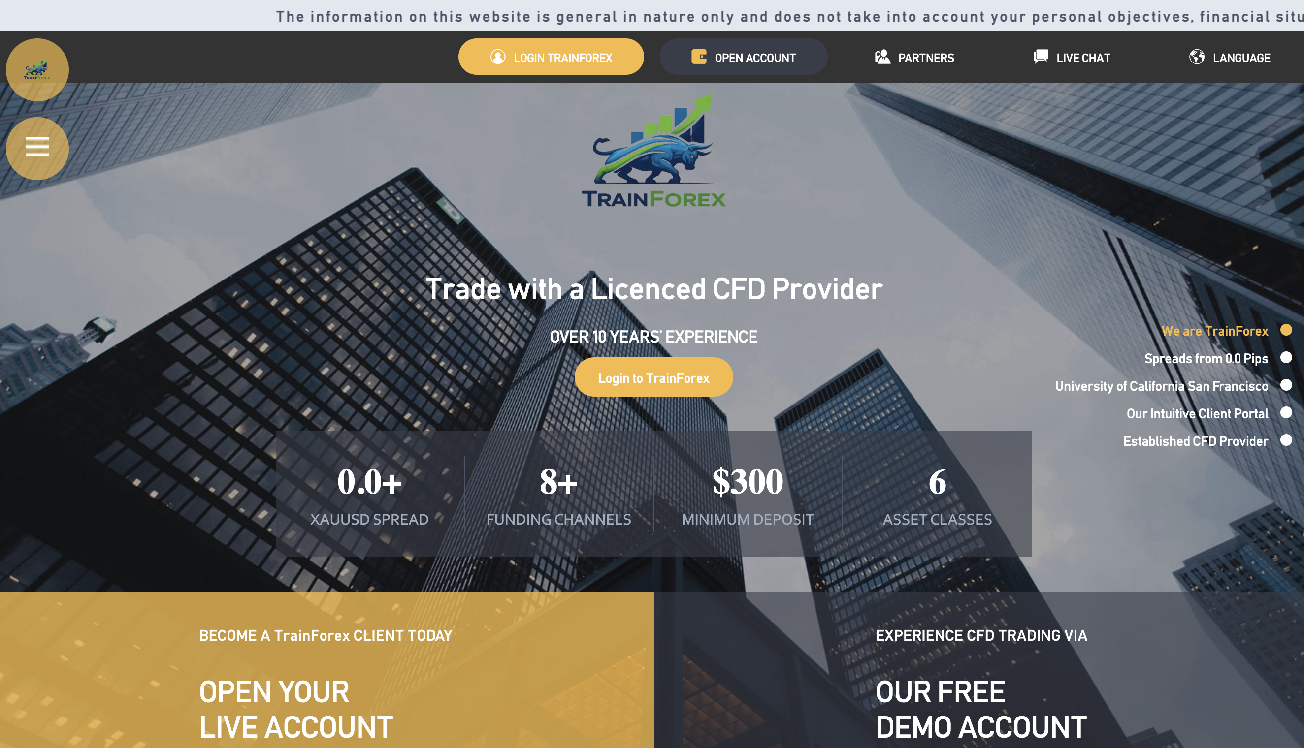 TrainForex.com unregistered forex platform with red flags and risks