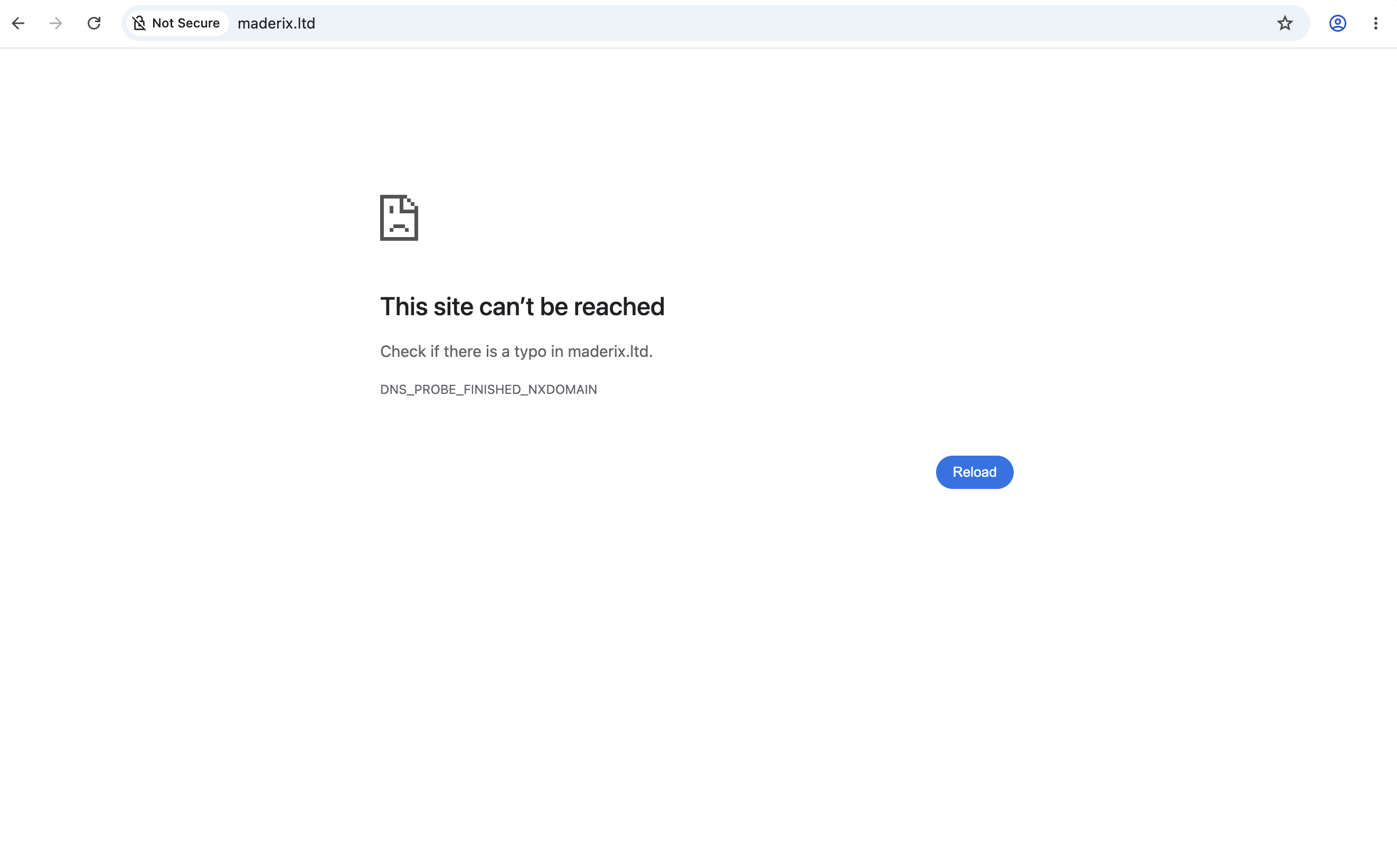 Maderix.ltd withdrawal error message