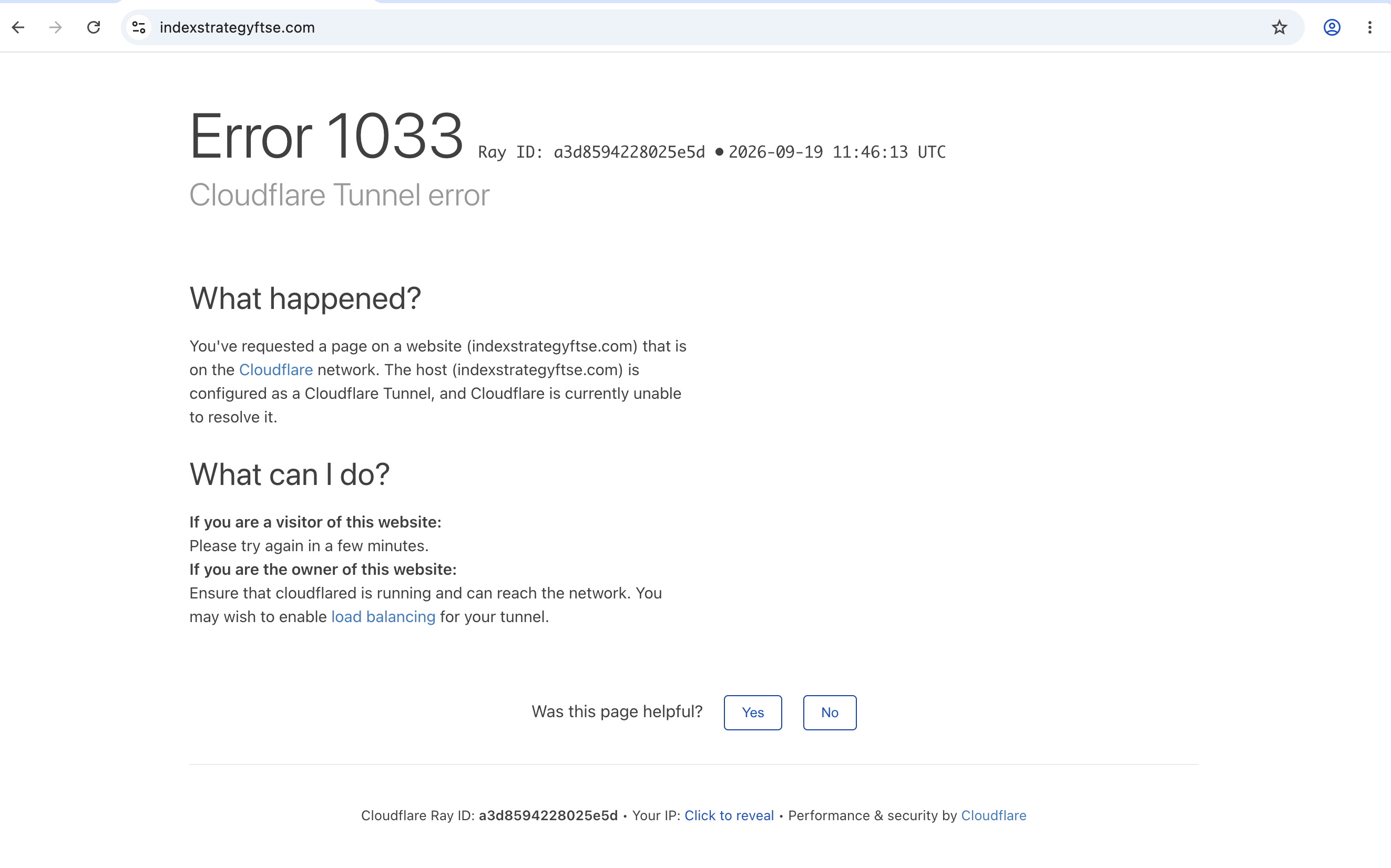 IndexStrategyFTSE website screenshot