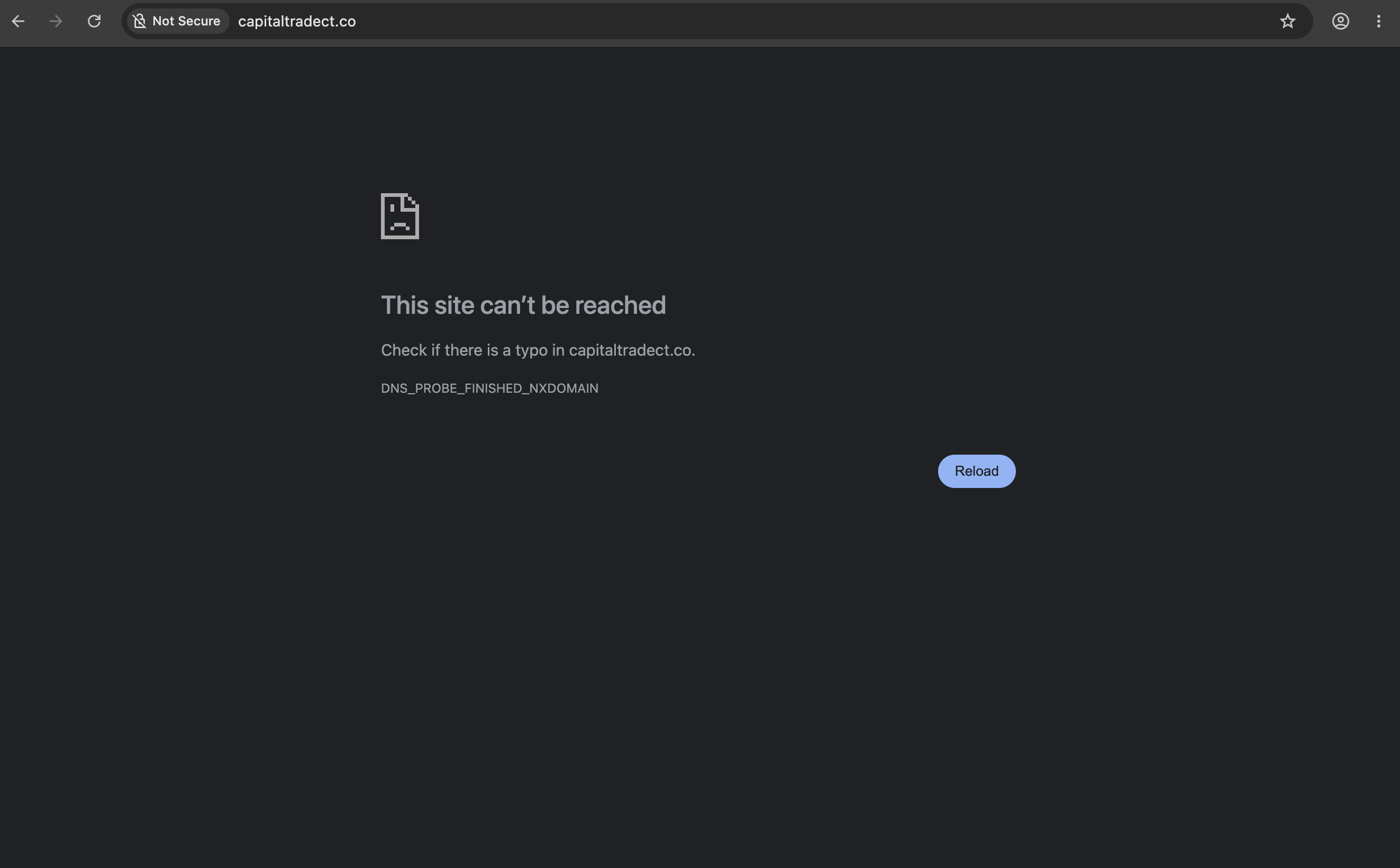 CapitalTradeCT.co blank website